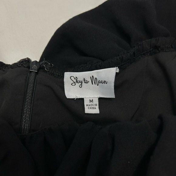 Black Ruffled Dress - Picture 3 of 3